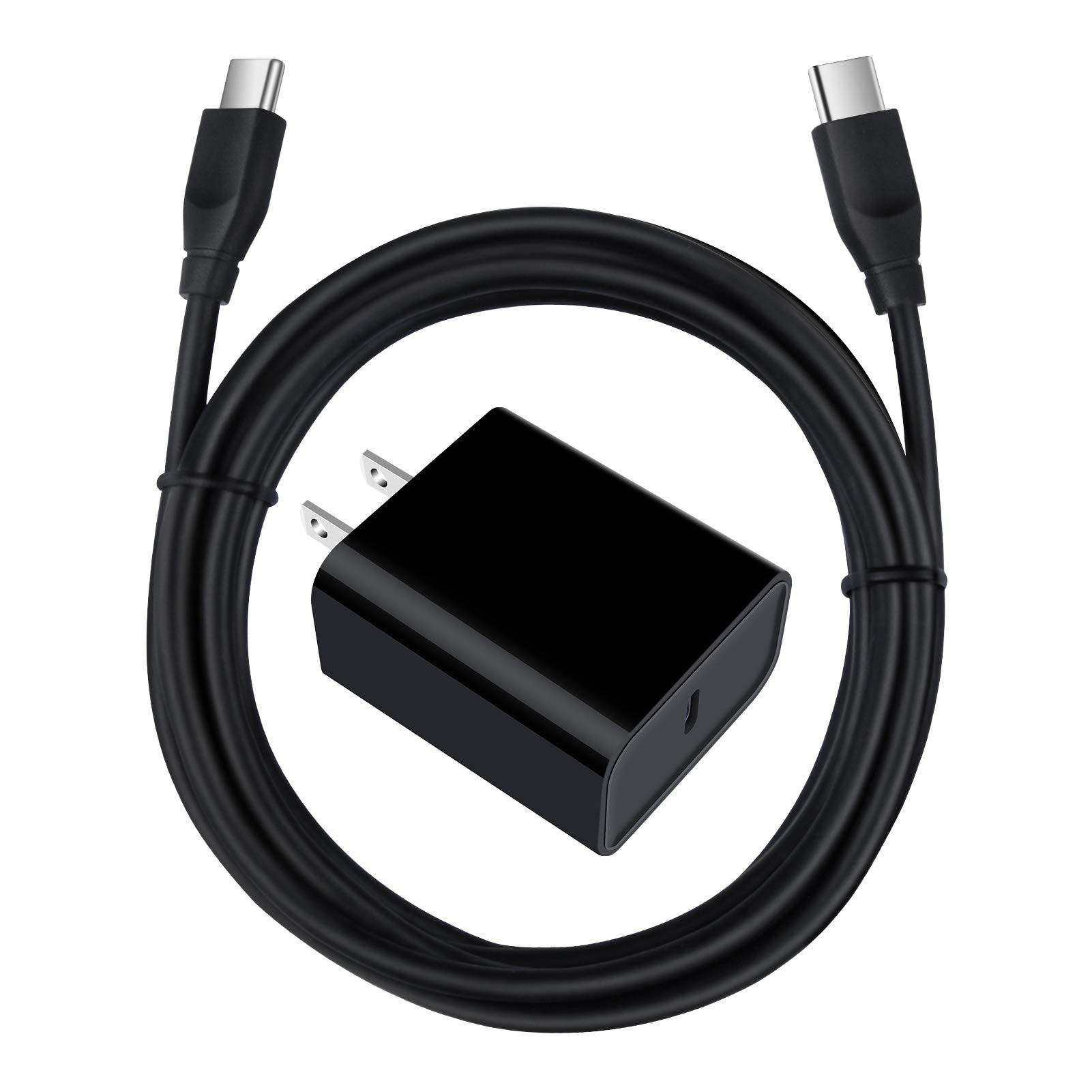 USB C Wall Charger, 20W PD Fast Charging Charger Cable for Samsung Galaxy S25 S24 S23 S22 S21 S20 FE A16 A15 5G A14 A21, Google 