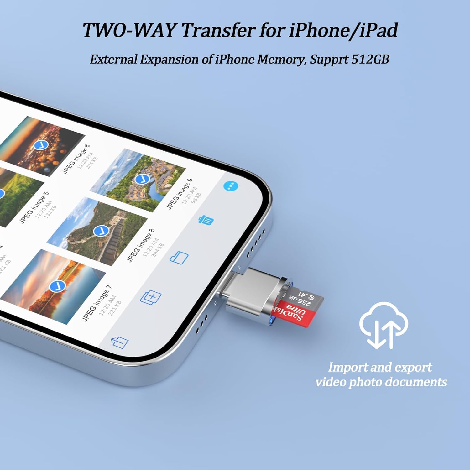 Micro Sd Card Reader For Iphone Ipad,[Apple Mfi Certified] Lightning To Micro Sd/Tf Card Reader Viewer Adapter Memory Card Readi