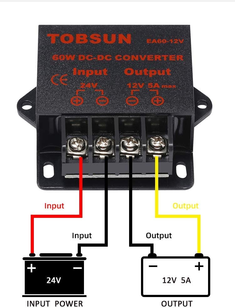 Dc Voltage Regulator Buck Converter Dc 24V Step Down To Dc 12V 5A 60W Reducer Power Converter Mini Module Transformer