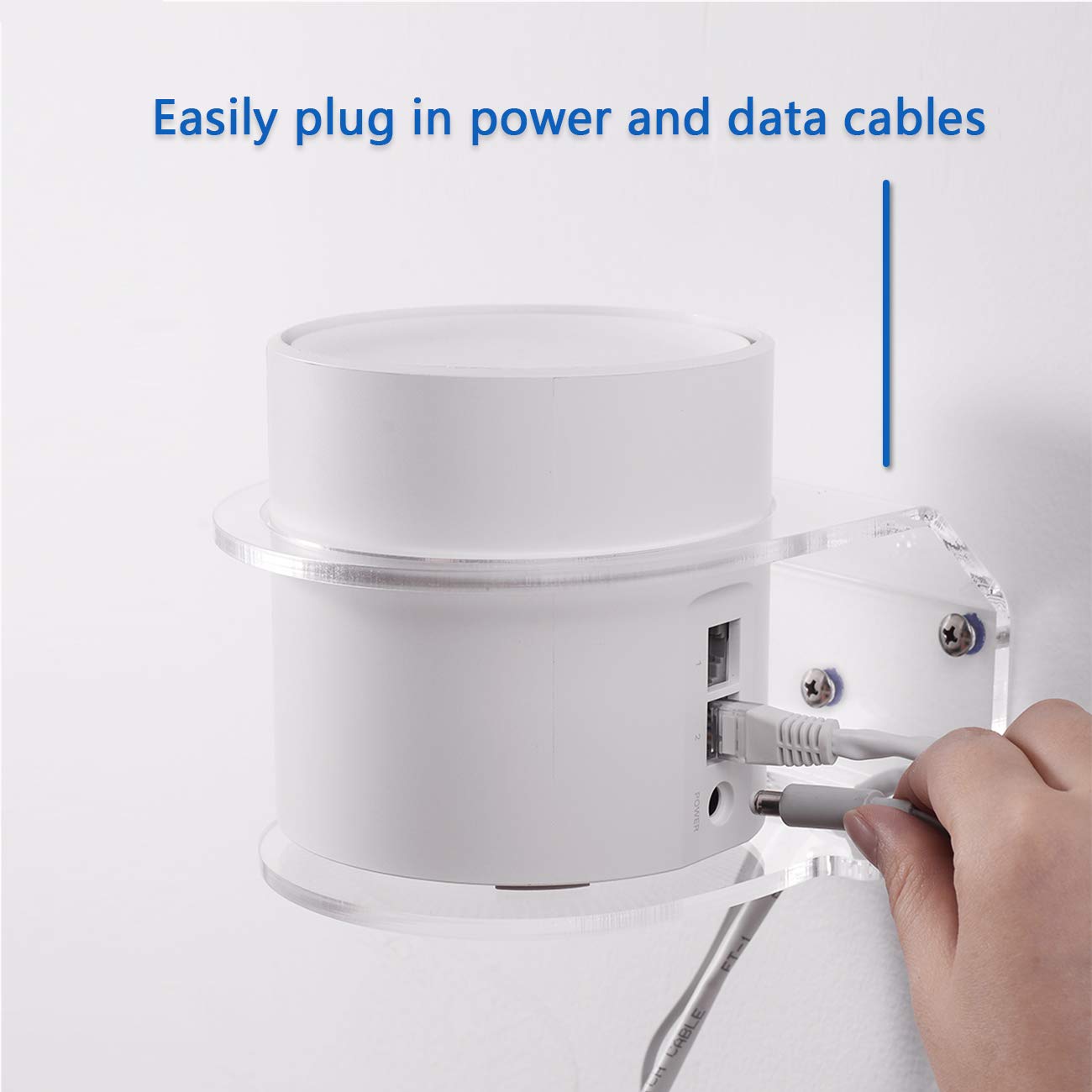 Wall Mount Holder For Tp Link Deco X20 X55 X55 Pro X60 X68 Wifi 6 Mesh Wifi(Ax1800,Ax3000,Ax3600),Simple And Sturdy Acrylic Wall