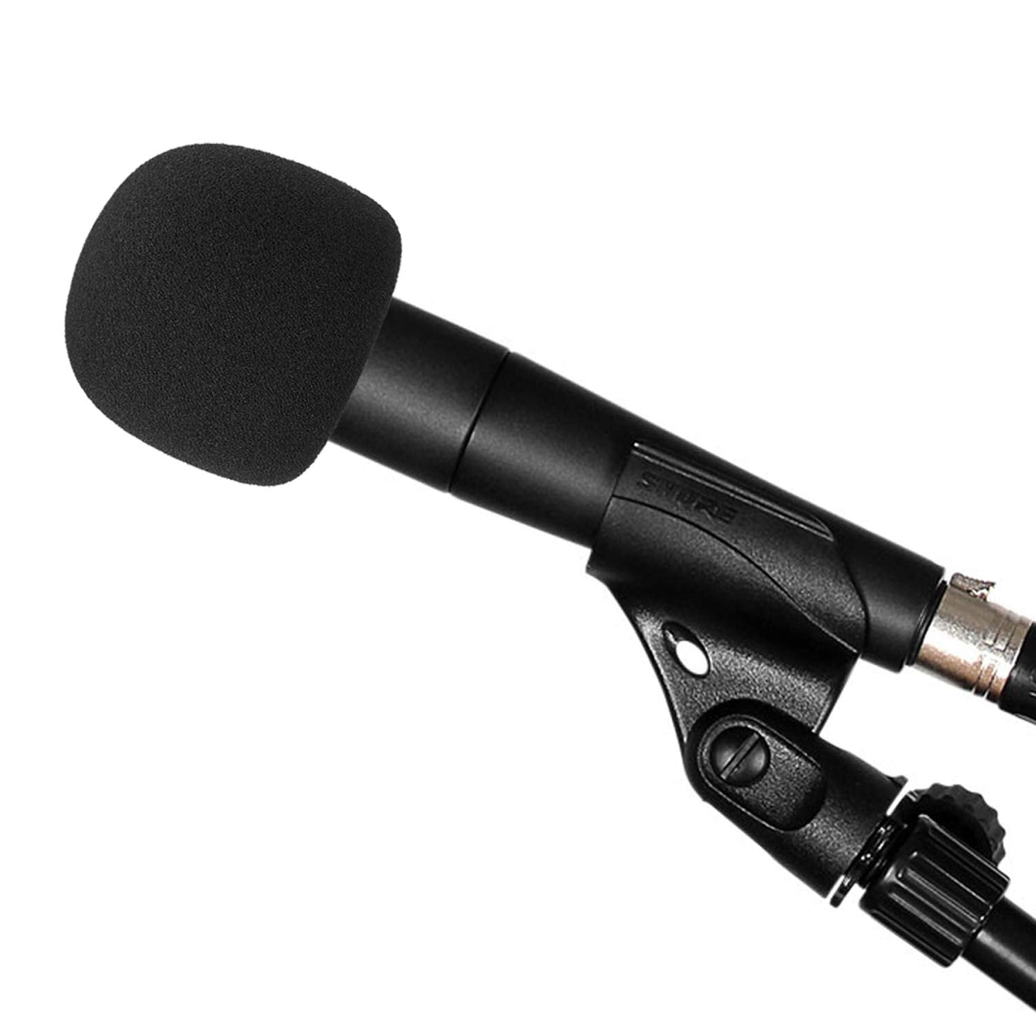 SM57 Pop Filter Foam Cover   Mic Windscreen with Furry Wind Screen Windjammer Compatible with Shure SM 57 Microphone to Blocks Out Plosives by YOUSHARES (2 PCS)