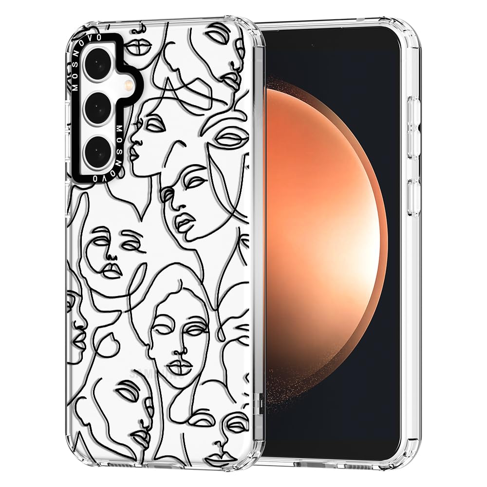 Mosnovo Case For Samsung Galaxy S23 Fe, [Buffertech 6.6Ft Military Grade Drop Protection] [Anti Peel Off Tech] Clear Tpu Bumper