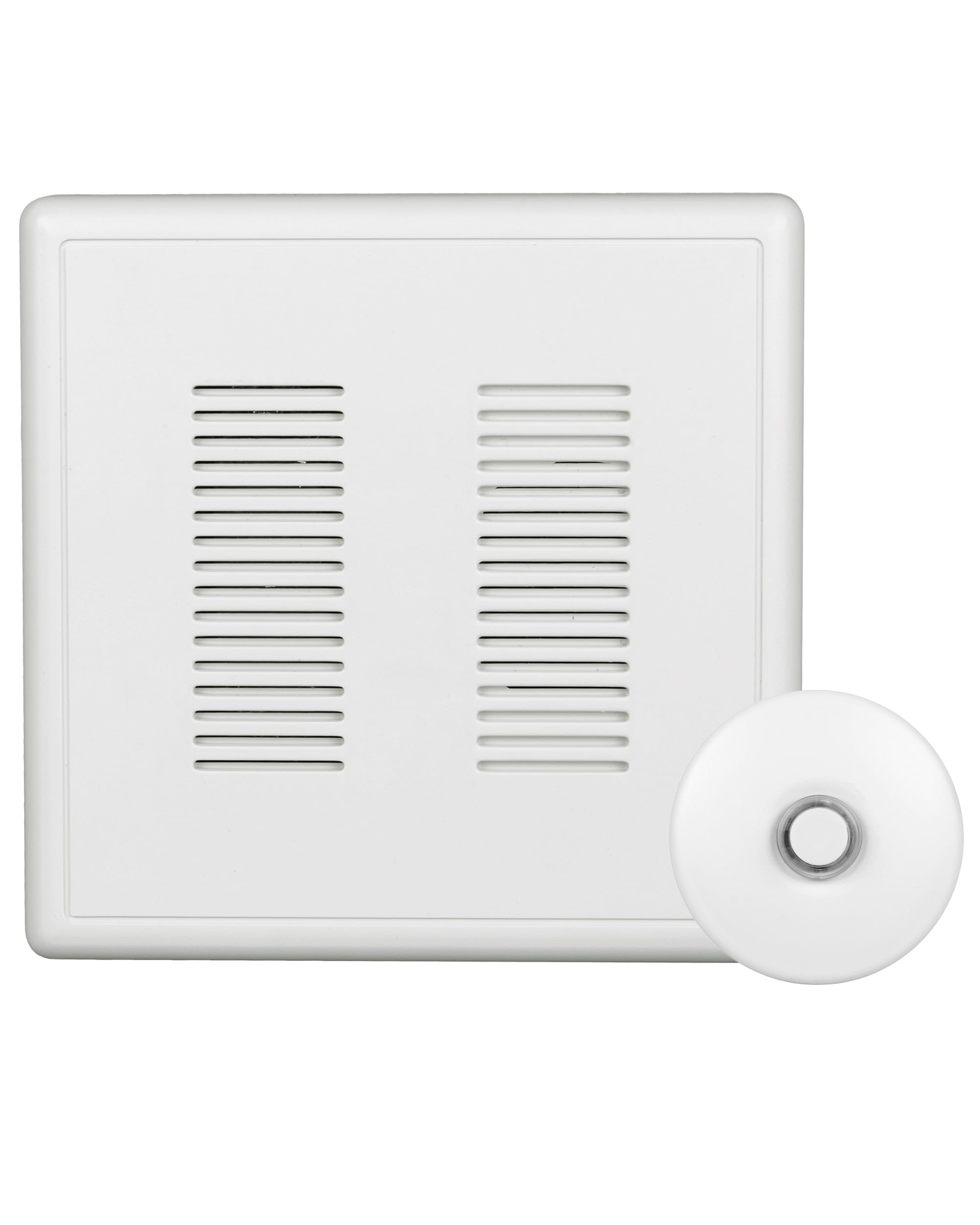 Primechime Plus 2 Electric Doorbell Kit   Doorbells For Home   Includes Selectable Ring Chimes   Stucco Button, White   Nicor Li