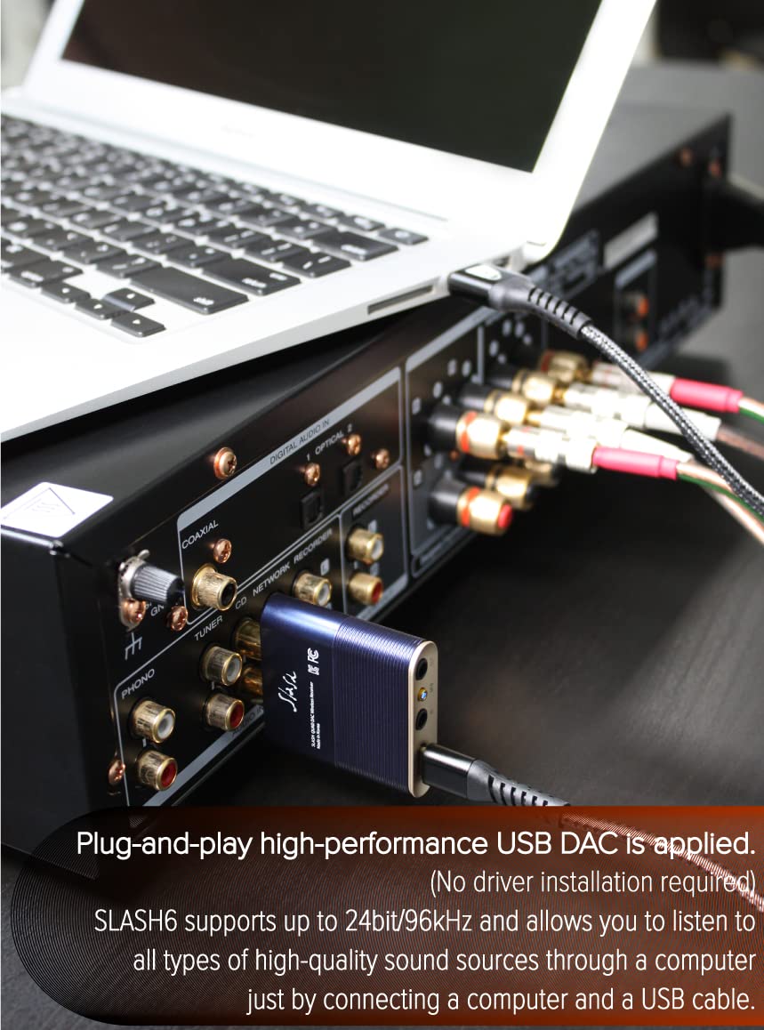 Slash6 Pro Bluetooth 5.1 Usb Dac Amp   Optical In/Out, Headphone Amp, Aptx Adaptive/Ldac/Aptx Hd, For Home & Studio Audiophiles