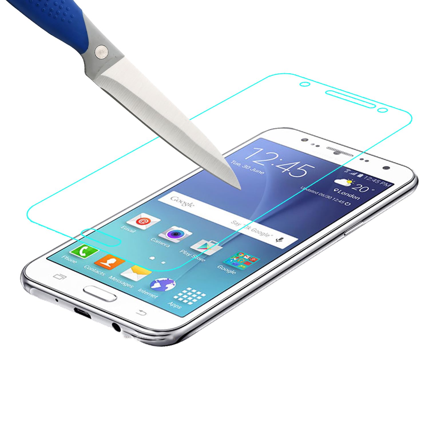 Mr.Shield [3 Pack] Designed For Samsung Galaxy J7 Neo [Tempered Glass] Screen Protector [0.3Mm Ultra Thin 9H Hardness 2.5D Round