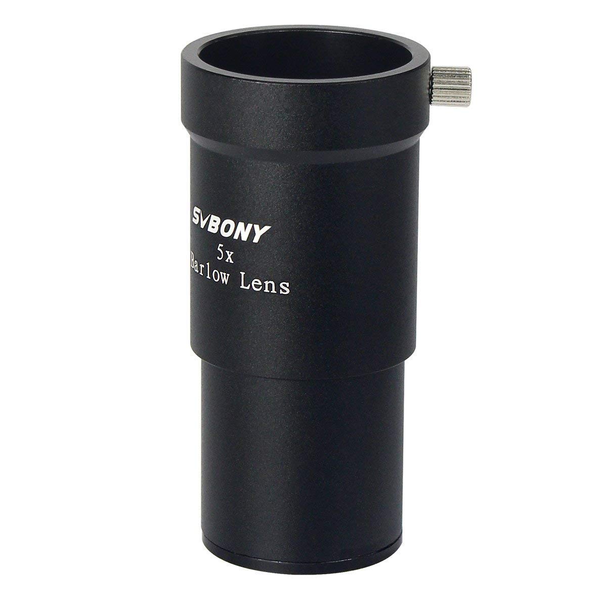 Svbony Telescope Barlow Lens, 1.25 Inch Telescope Accessory, Fully Multi Coated Broadband Green Film Barlow Lens 5X For Telescope Eyepiece