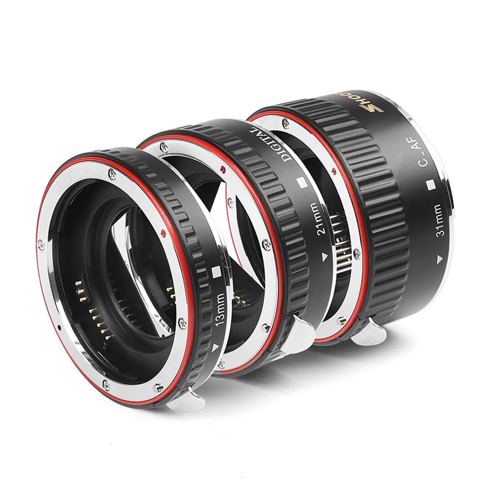 D&F Af Auto Focus Macro Extension Tube Set Eos Ef/Ef S Lens Close Ups For Canon Eos Ef Lens Such As Canon 7D,500D,600D,700D,5D,