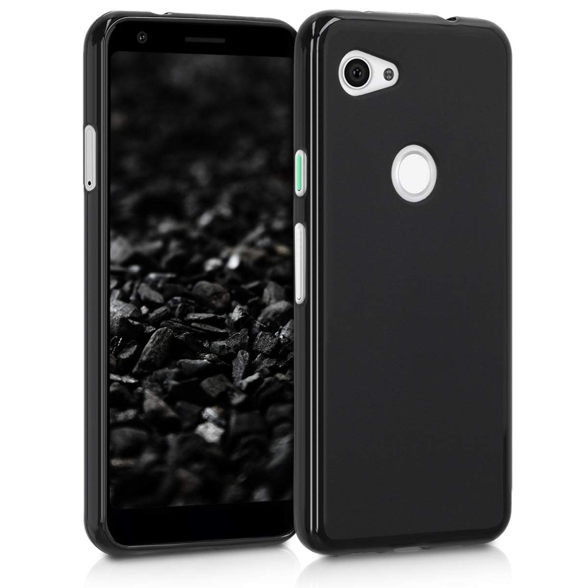 Kwmobile Case Compatible With Google Pixel 3A Case   Soft Slim Protective Tpu Silicone Cover   Black Matte