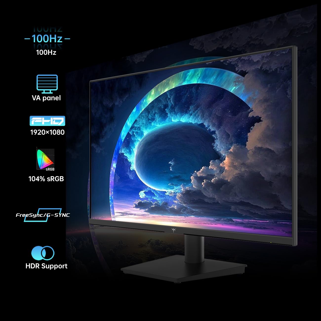 KTC H24V13 24 Inch 1080P Full HD Computer Monitor - Thumbnail 4