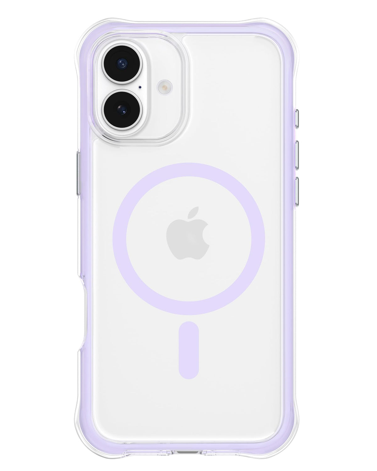 Ornarto Air Case For Iphone 16 Plus Clear, Compatible With Magsafe, Military-Grade Drop Protection Cover With Built-In Air-Purpl