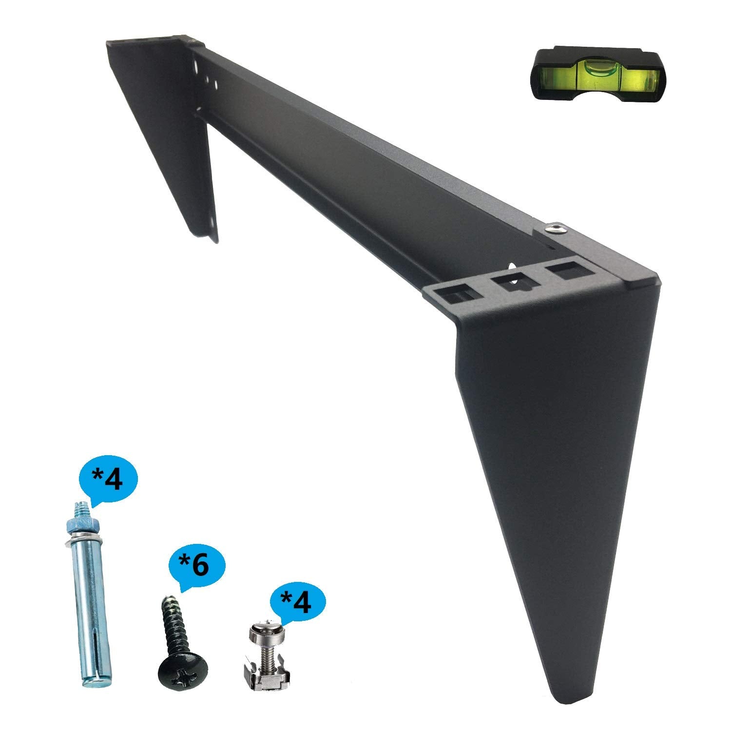 Jingchengmei 19 Inch 1U Heavy Duty Vertical Wall Mountable Rack And 125 Lb Wall Mountable Server Rack (Mft Hvwrf1U)