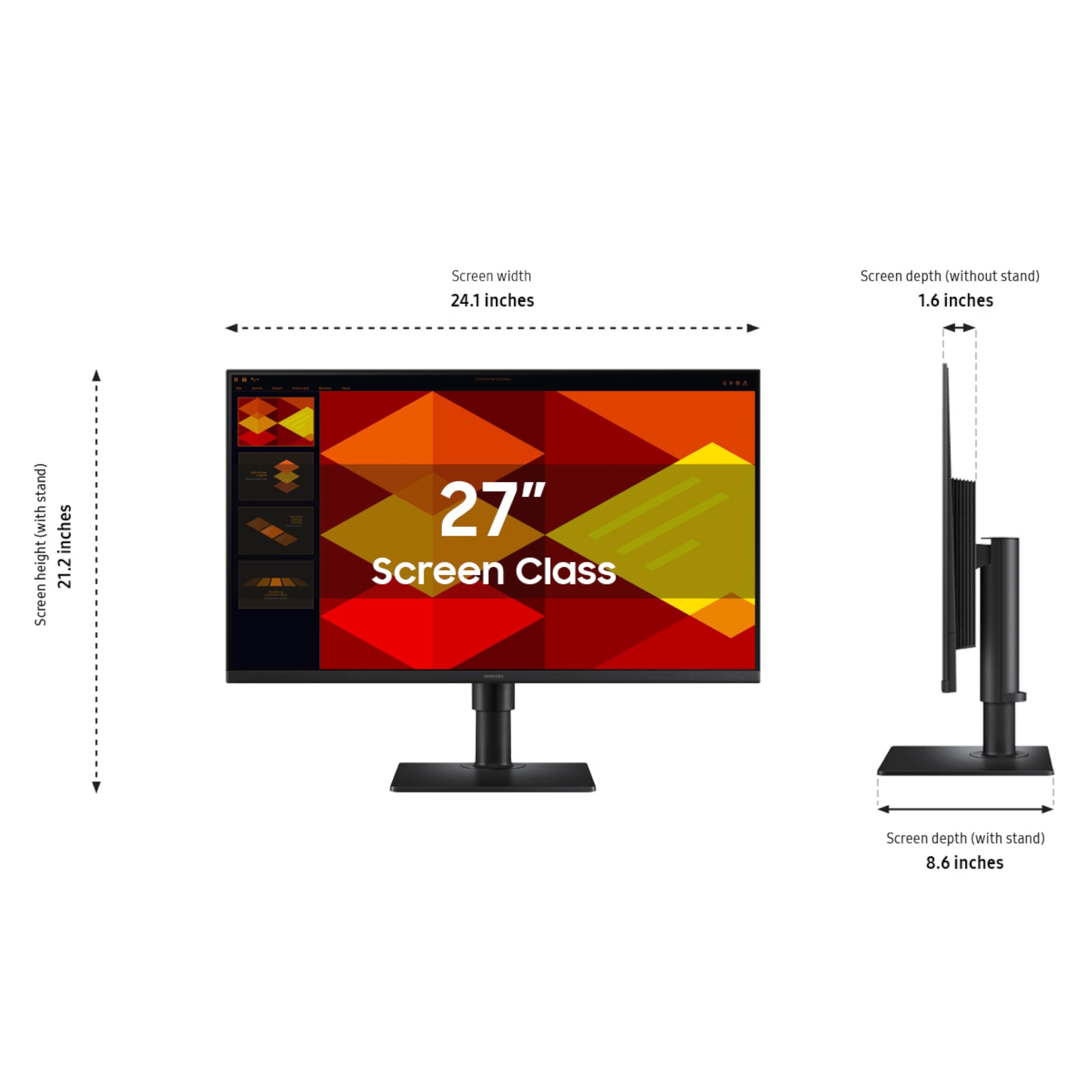 Samsung 27    (S40Gd) Borderless Business Monitor With Ips Panel, 100Hz Refresh Rate, Eye Saver Mode, Ergonomic Design, Game Pic