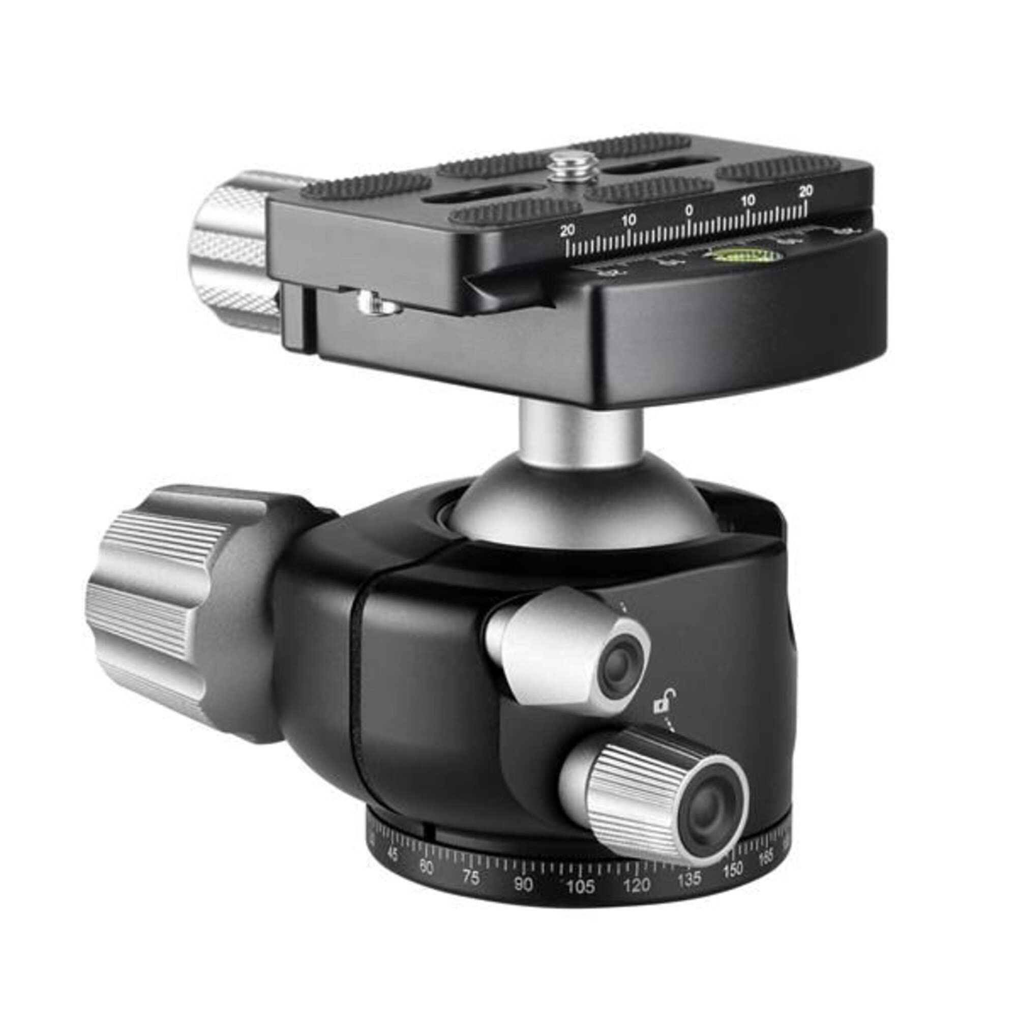 Leofoto   Lh 36 Ball Head With Qp 70N Quick Release Plate   360 Degrees Rotatable   Universal 3/8'' Tripod Screw   Lh 36+Qp 70N