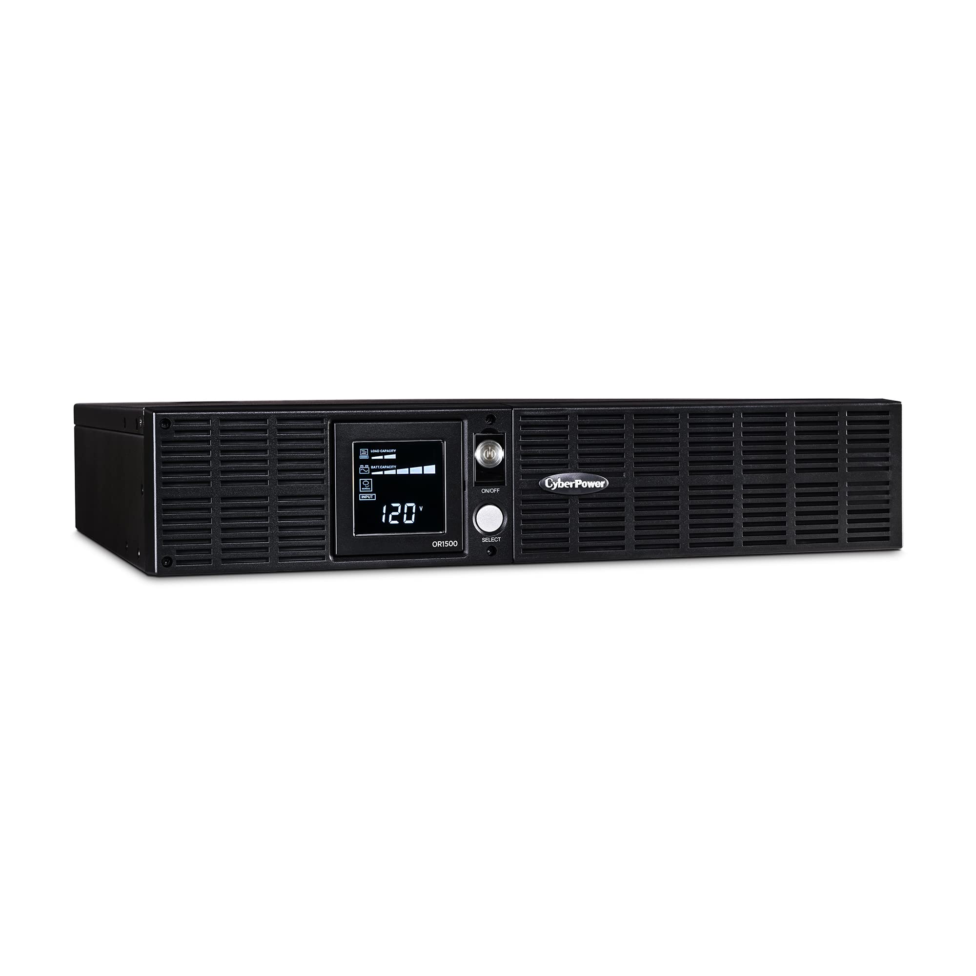 Cyberpower Or1500Lcdrt2U Smart App Lcd Ups System, 1500Va/900W, 8 Outlets, Avr, 2U Rack/Tower