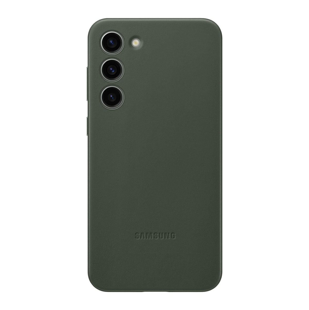 SAMSUNG Galaxy S23+ Plus Leather Phone Case, Premium Protective Cover w/ Front and Back Protection, Soft Grip, US Version, EF-VS916LGEGUS, Green