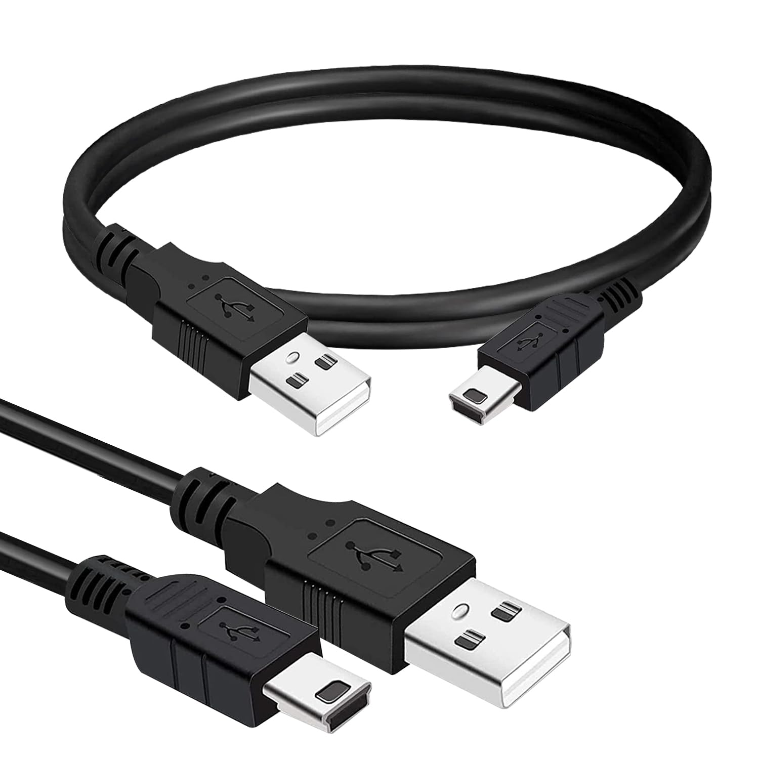 Brendaz Mini Usb Cable 15Ft., Durable Usb Mini To Usb Charging Cord & Data Transfer Compatible With Gopro Hero4 Hero 3+, Garmin Gps, Ti 84 Plus, Ti84 Calculator, Dash Cam, Dslr Camera, Usb Mic.