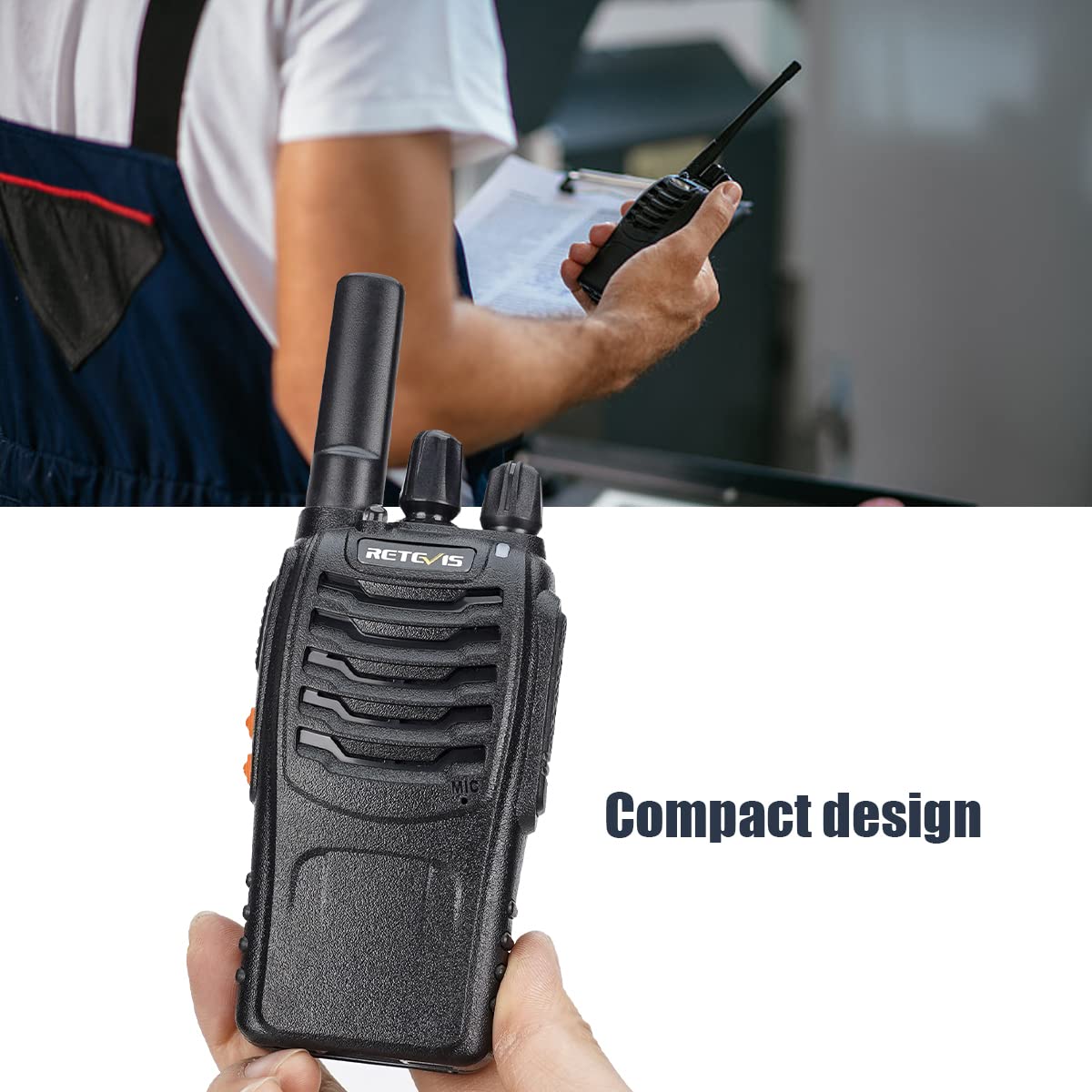 Case Of 6,Retevis H 777 Walkie Talkies For Adults Long Range, Rechargeable Two Way Radios,With 6 Way Multi Unit Charger,Flashlight Handheld Business 2 Way Radios