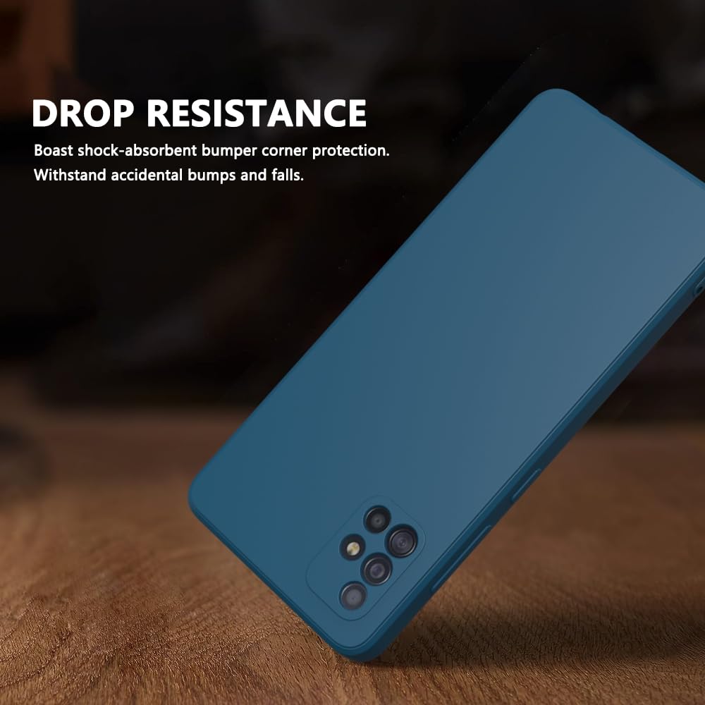 Wogroo For Samsung Galaxy A51 4G Case Dark Blue, Scratch Resistant With Soft Touch, Slim Thin Phone Cover For Samsung Galaxy A51