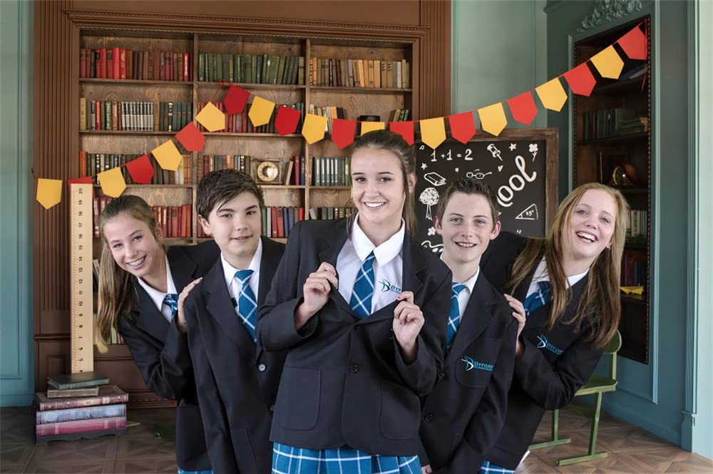 Back To Shool Backdrops For Photography Classroom Bookshelf Blackboard Photo Background 7X5Ft Teacher Backdrop Online Teaching S