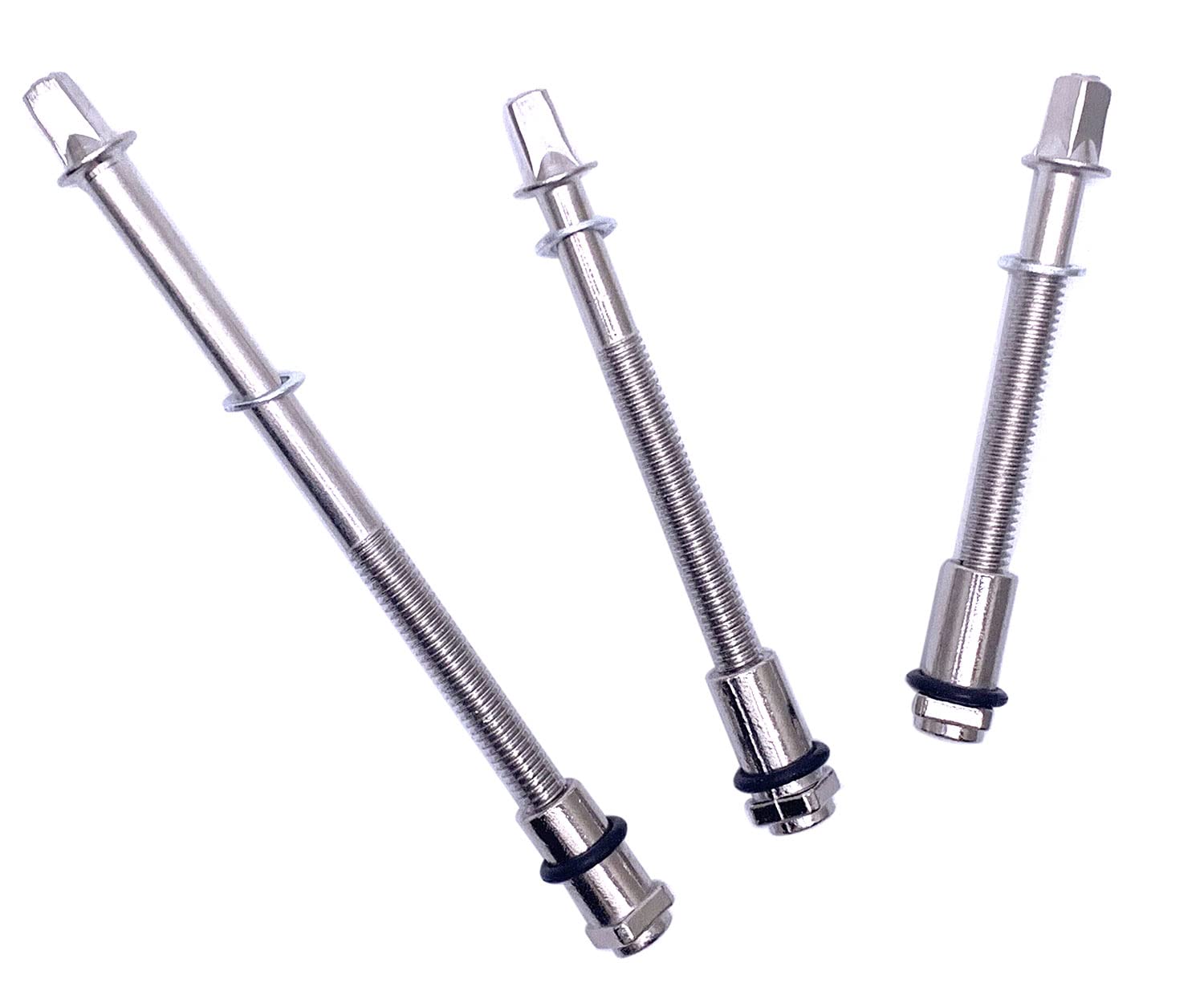 Tuoren 6Pcs Tension Rods Screw With Lug Nuts & O Rings For Drum Set Parts Hardware M6 X 2Inch (50Mm)