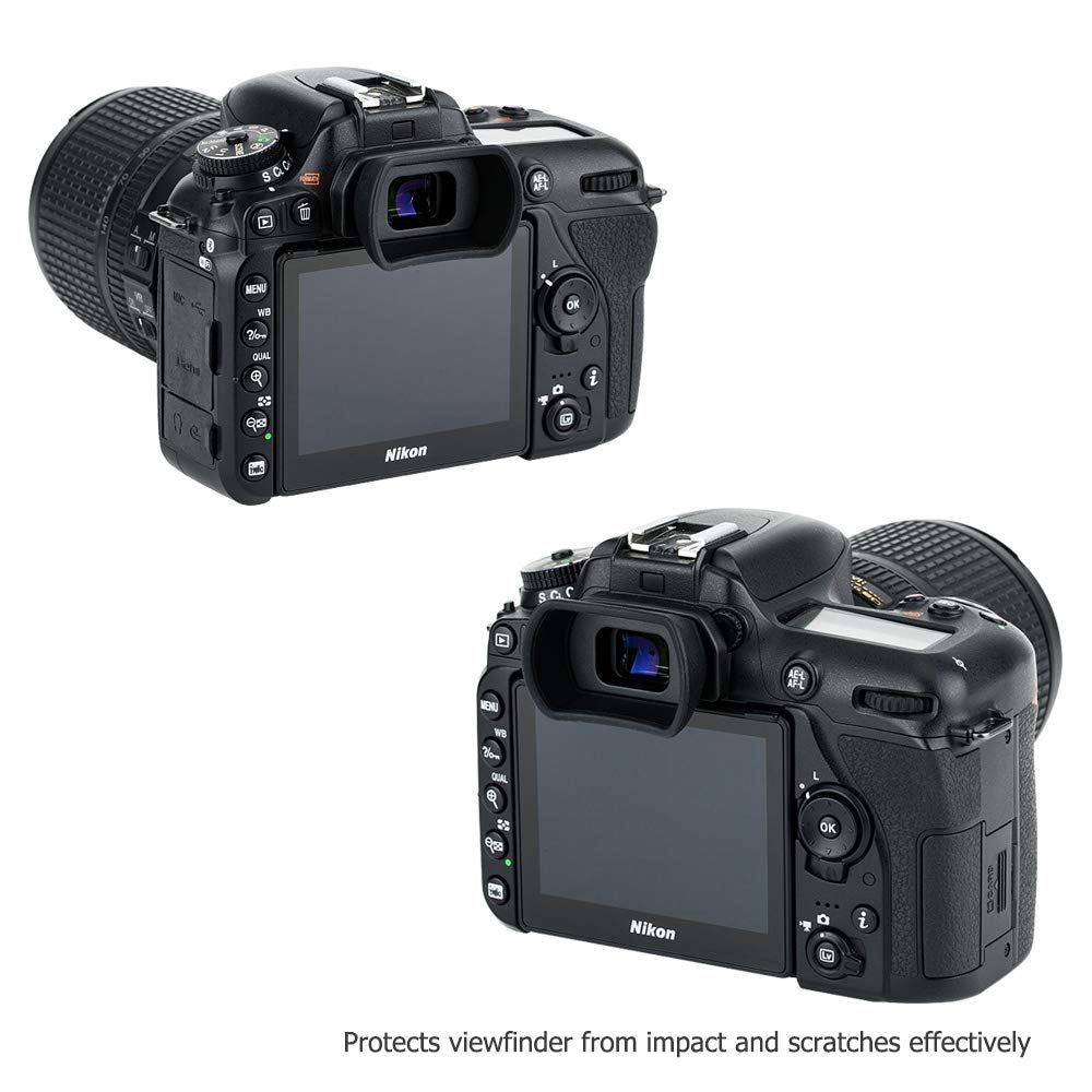 Kiwifotos Long Soft Viewfinder Eyecup Eyepiece For Nikon D750 D780 D610 D600 D7500 D7200 D7100 D7000 D5200 D5100 D5000 D3500 D34