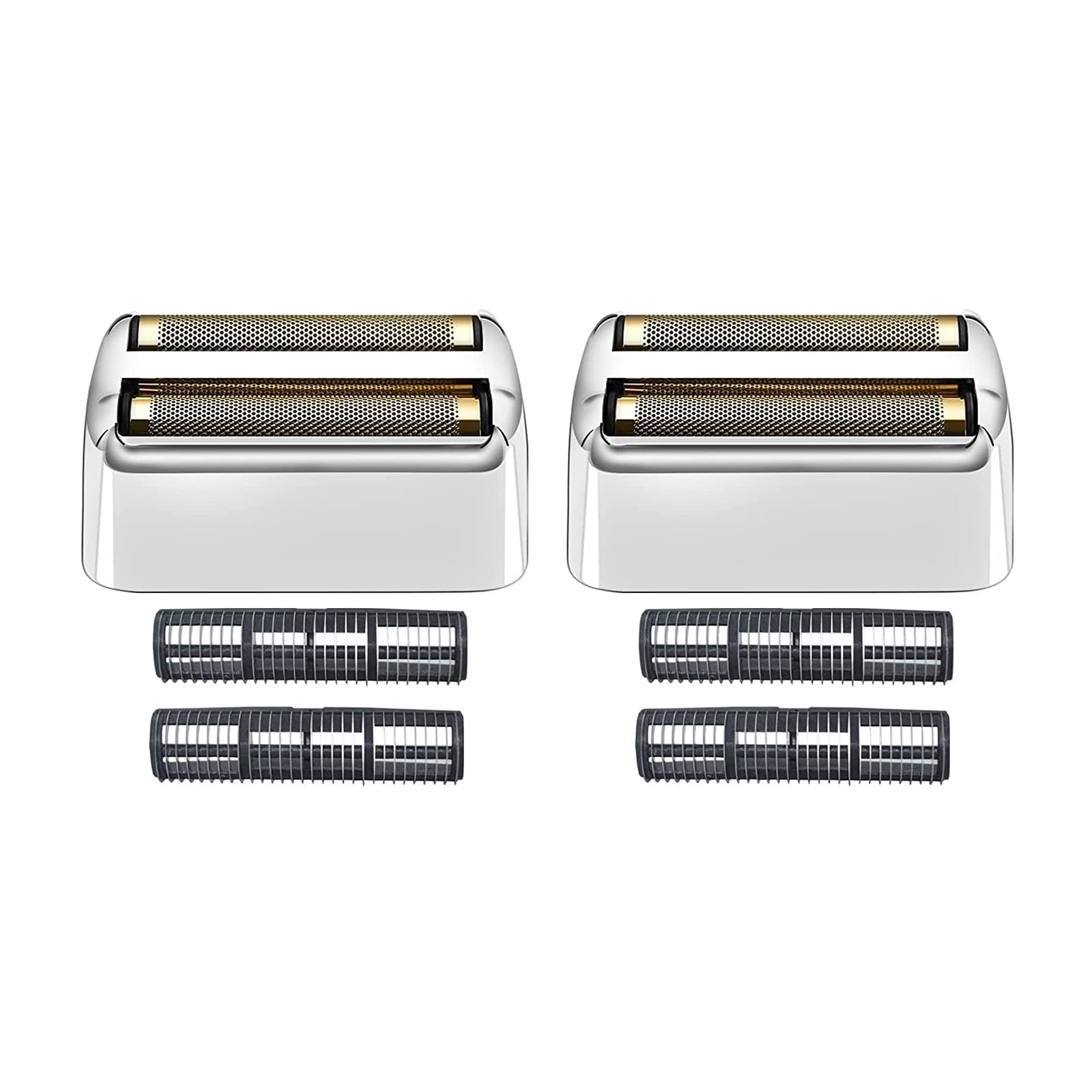 2 Pack Shaver Replacement Foil And Cutters Compatible With Babylisspro Double Fxfs2 Metal Shaver Foil Replacement (Sliver 2Pcs)