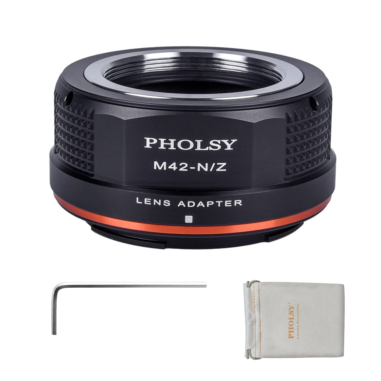 Pholsy M42 To Z Mount Adapter Compatible With M42 42Mm Screw Mount Lens To Nikon Z Mount Camera Body Compatible With Nikon Z Fc,