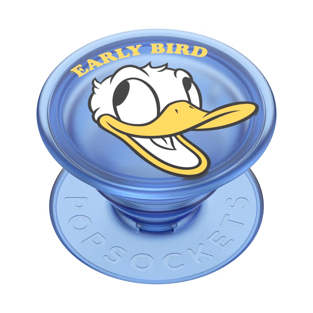 PopSockets Adhesive Phone Grip, Holder, Phone Stand, Disney - Donald Early Bird