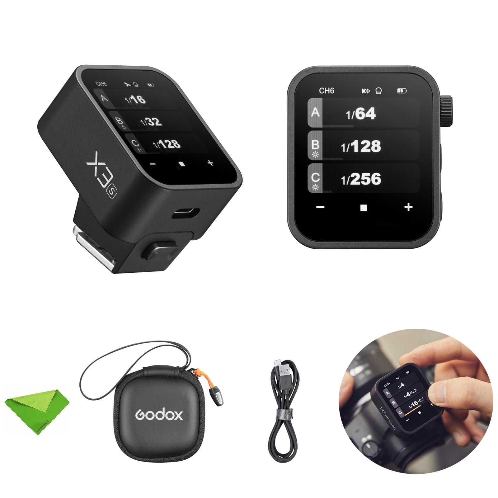 Godox X3 S X3S X3 S Touchscreen Ttl Wireless Flash Trigger For Sony, 2.4Ghz Wireless, High Speed Sync, Oled Screen Adjustable Br