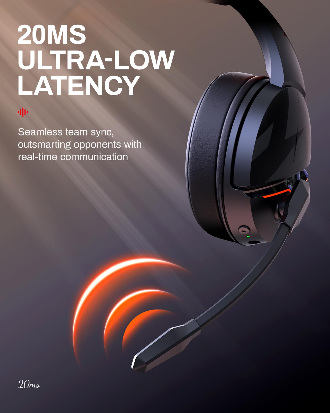 Acer Nitro 2.4Ghz Wireless Gaming Headset | Non Stop 100H Battery | Dynamic 50Mm Drivers | Clear Voice Mic | Bluetooth5.3, 3.5Mm