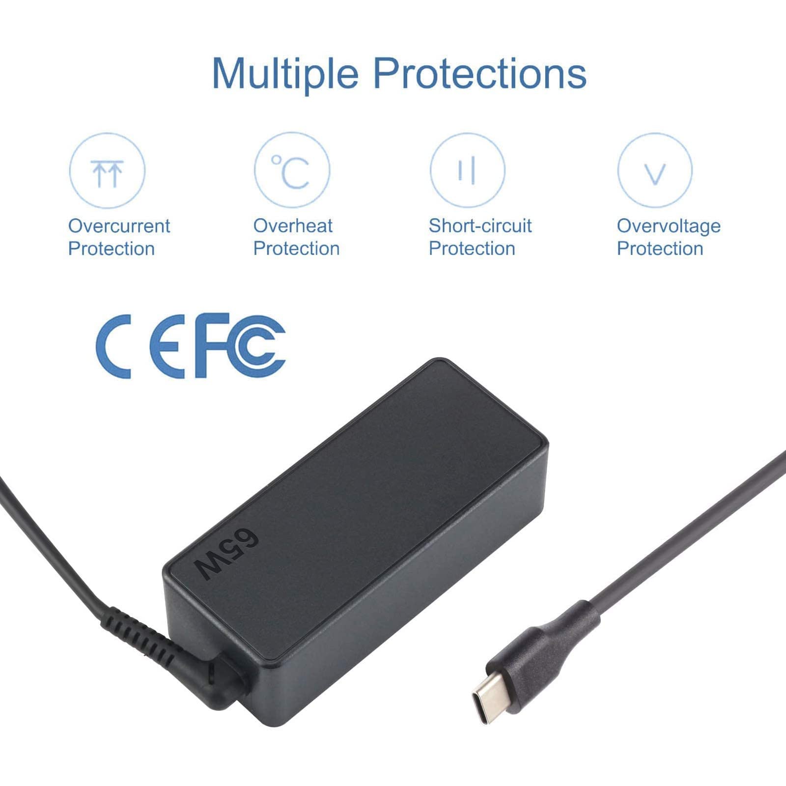 65W Usb C Charger For Lenovo Thinkpad/Chromebook/Yoga,Thinkpad T480 T490 T580 X270 X280 X380 X390 E480 E580 E590 Adlx65Ydc2A Len