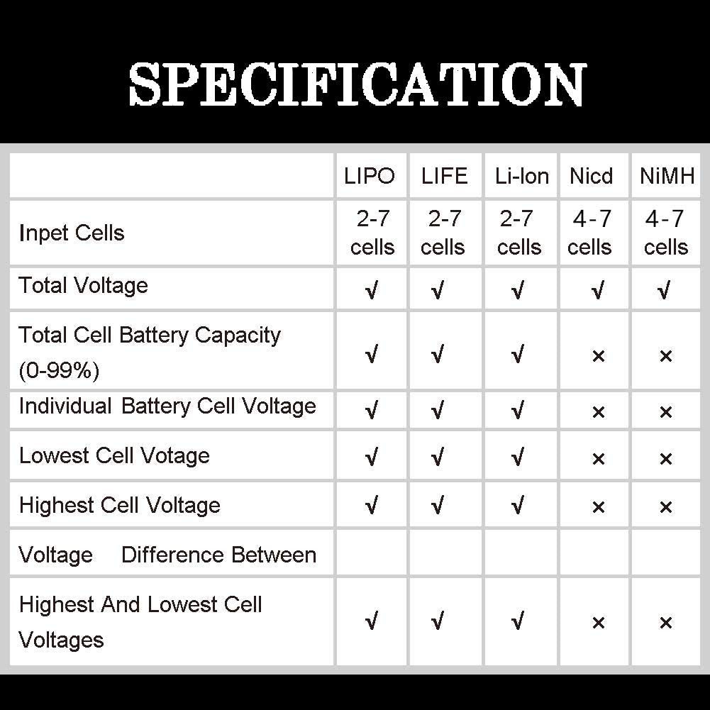 Fly Rc Cellmeter 7 Digital Battery Capacity Checker Controller Tester Voltage Tester For Lipo Li Ion Nimh Nicd Battery