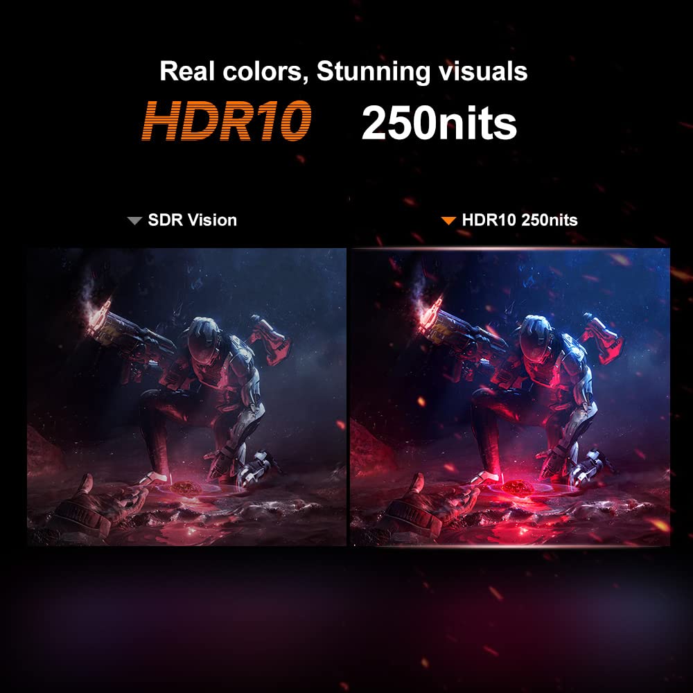 Infievo Gaming Monitor 24 Inch Fhd 1080P Computer Monitor 165Hz Va 1Ms Built In Speakers, Freesync, Ultra Thin Pc Monitor, Vesa