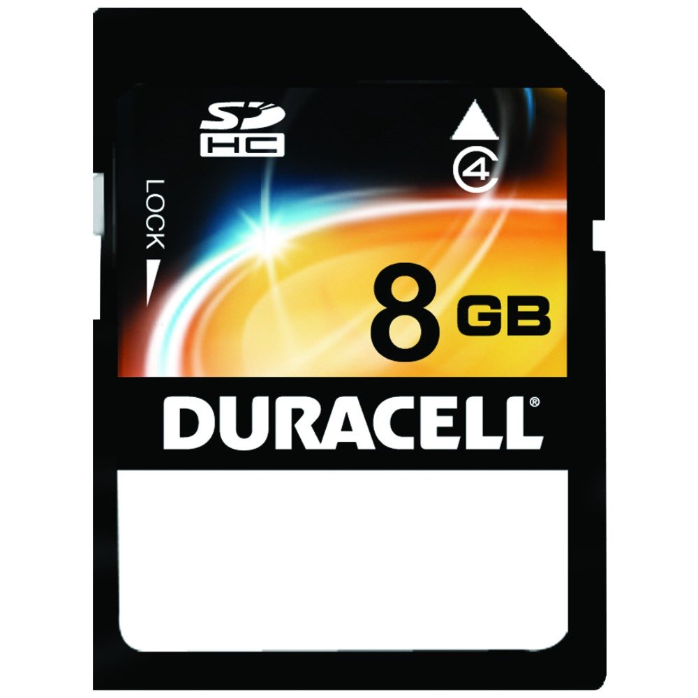 Duracell DU-SD-8192-C 8GB Clamshell Secure Digital Card