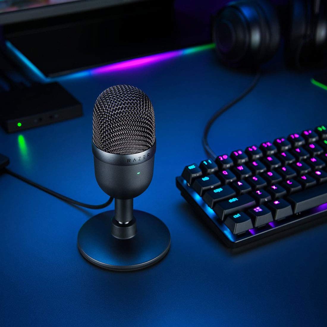 Razer Seiren Mini Usb Condenser Microphone: For Streaming And Gaming On Pc - Professional Recording Quality - Precise Supercardi
