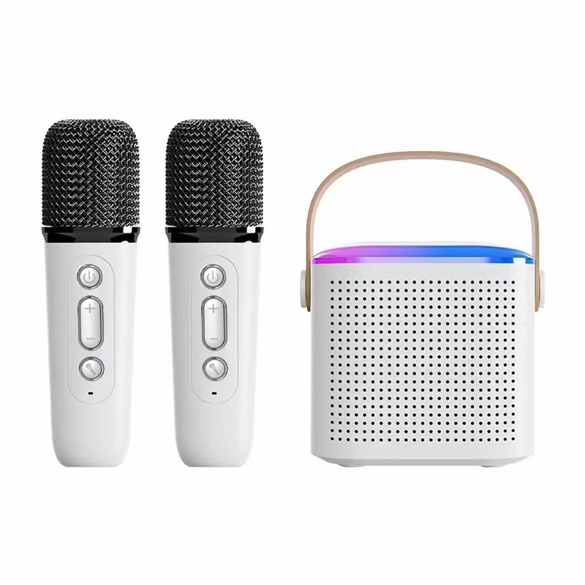 Wireless Bluetooth Karaoke Microphone For All Smartphones, Portable Bluetooth Karaoke Speaker With 2 Wireless Handheled Micropho