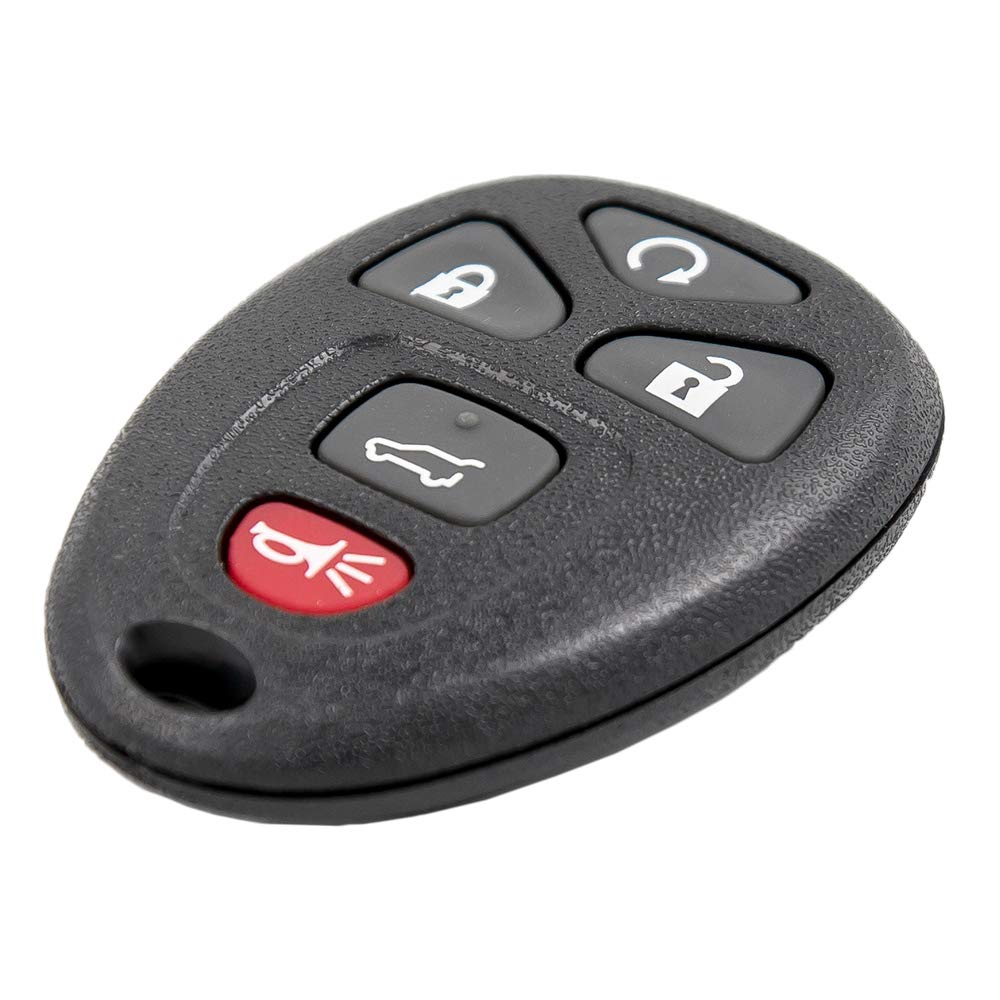 Keyless2Go Replacement For New Keyless Entry 5 Button Remote Start Car Key Fob For Select Cadillac Chevrolet Buick Gmc & Saturn