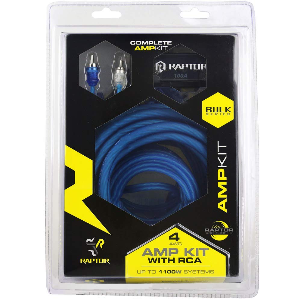 Raptor By Metra Electronics Bulk Series 4 Gauge Amp Kit   R2Ak4