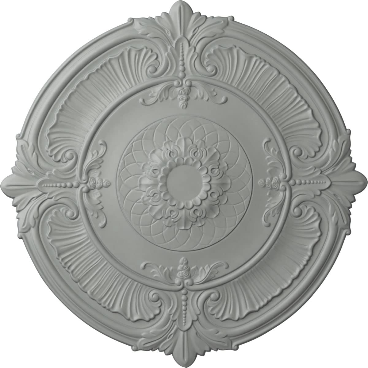 Ekena Millwork Cm39At Attica Ceiling Medallion, 39 1/2''Od X 2 1/2''P (Fits Canopies Up To 3 3/4''), Factory Primed