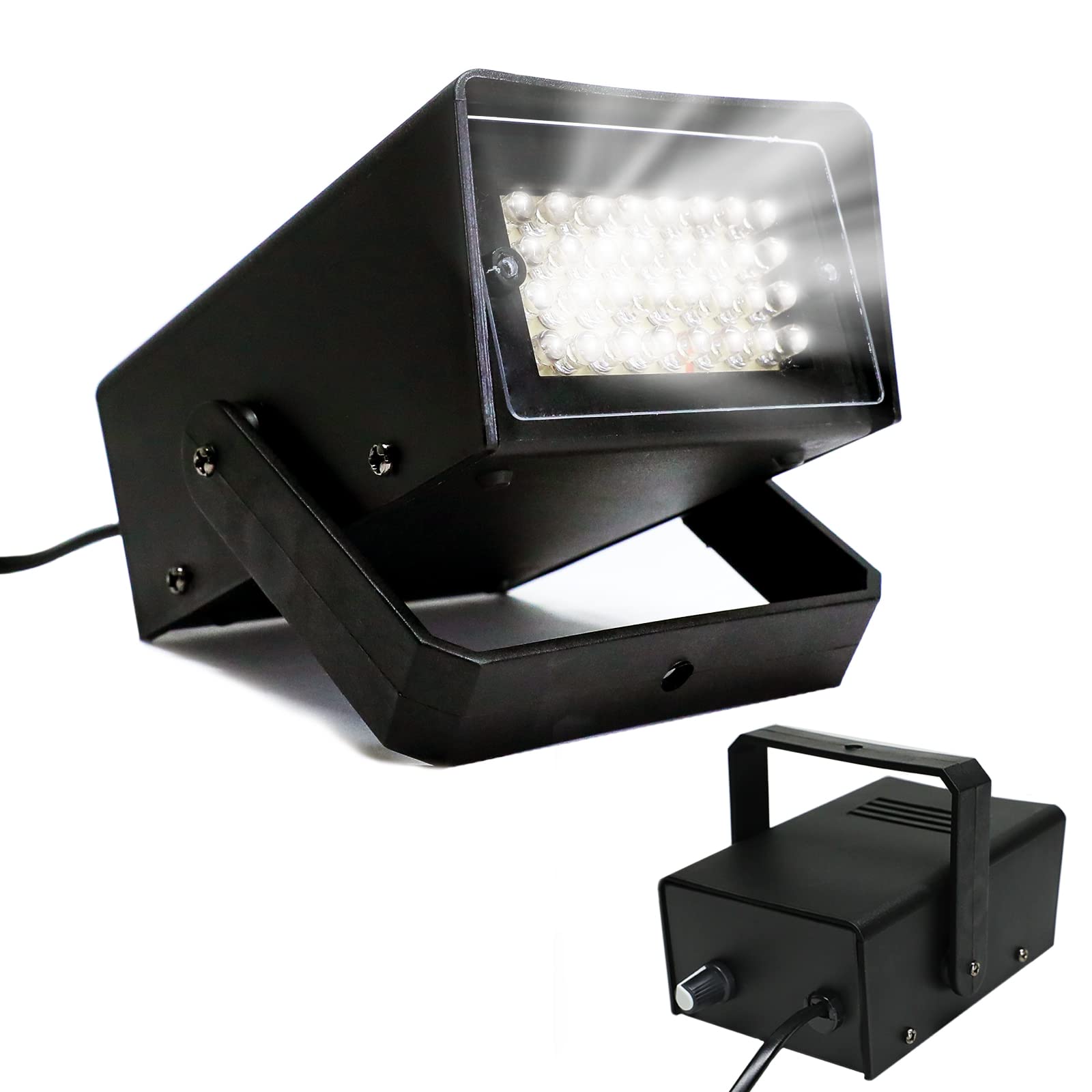 Enuoli Mini Strobe Light 32 Super Bright Led Light Bulbs For Halloween,Variable Flash Speed Control Flashing Lights For Christma