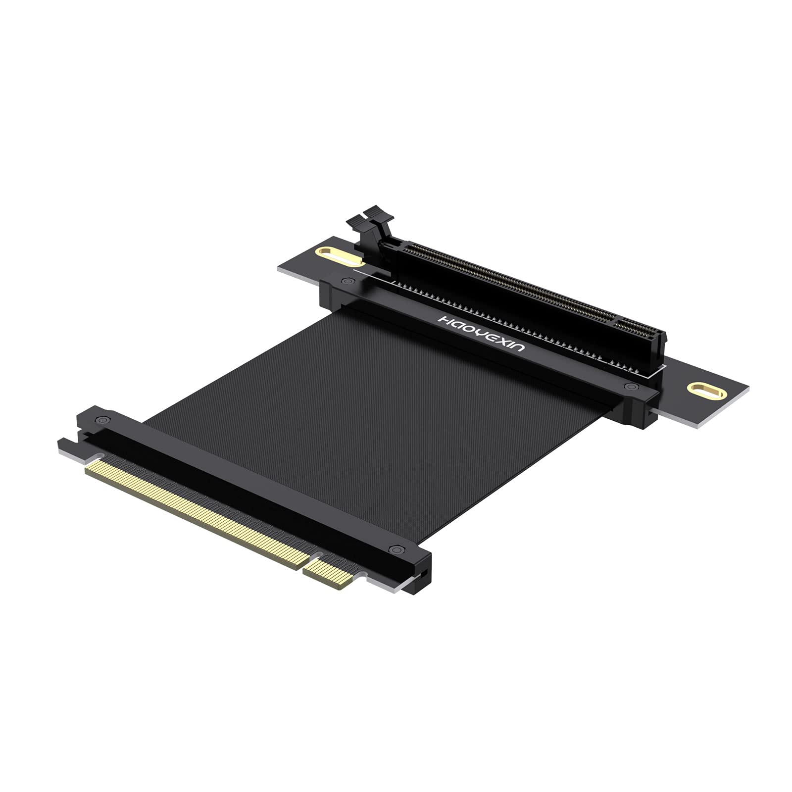 Haoyexin Pcie 3.0 X16 Extension Cable, Pci E 16X Extreme High Speed Riser Cable, Extension Card Adapter Riser Card Right Angle C