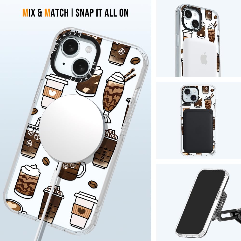 Mosnovo Compatible With Magsafe Designed For Iphone 15 Case, [Buffertech 6.6 Ft Drop Impact] Shockproof Tpu Protective Bumper Wi