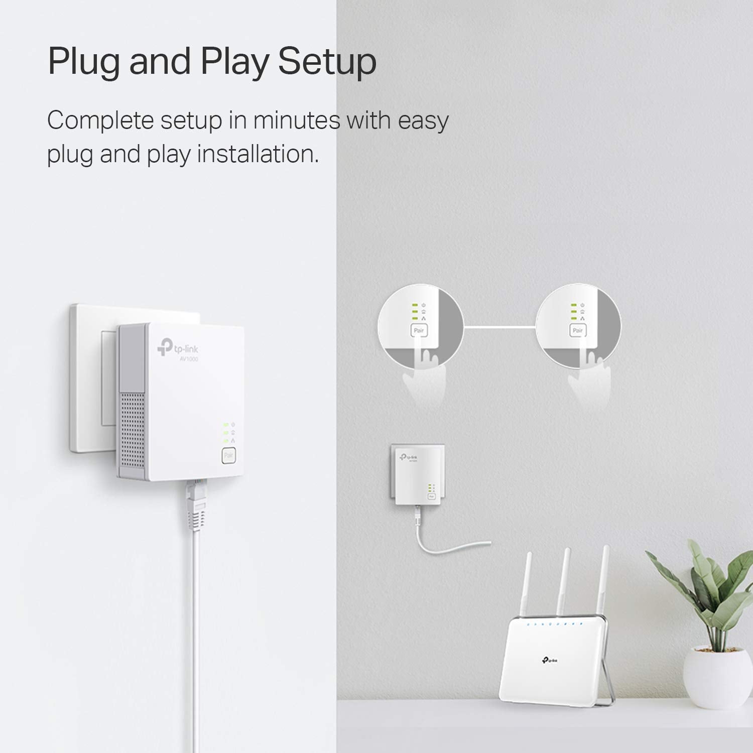 Tp Link Powerline Ethernet Adapter   Av1000 Gigabit Port, Plug&Play, Ethernet Over Power, Nano Size, Ideal For Smart Tv, Online