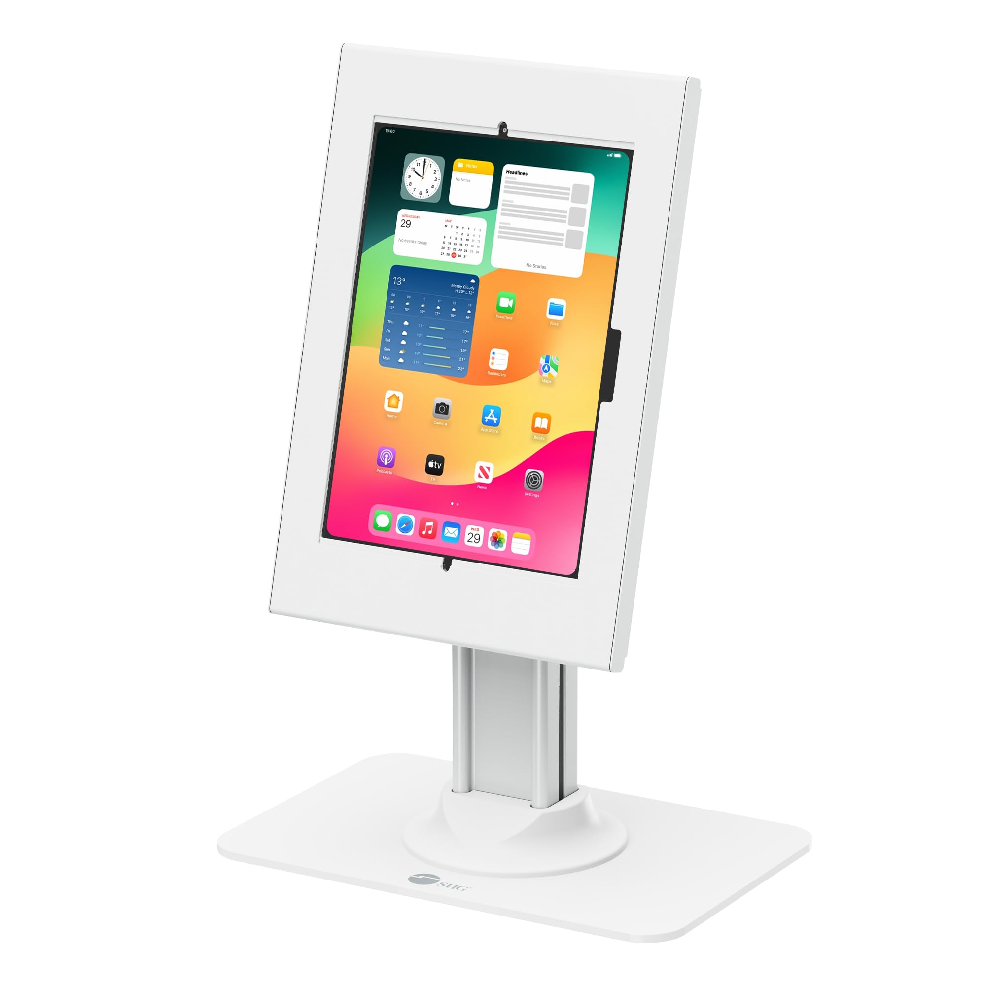 SIIG AC CEMT6A11S1 Security Lockable Countertop Kiosk Stand f 10.9 & 11 TP