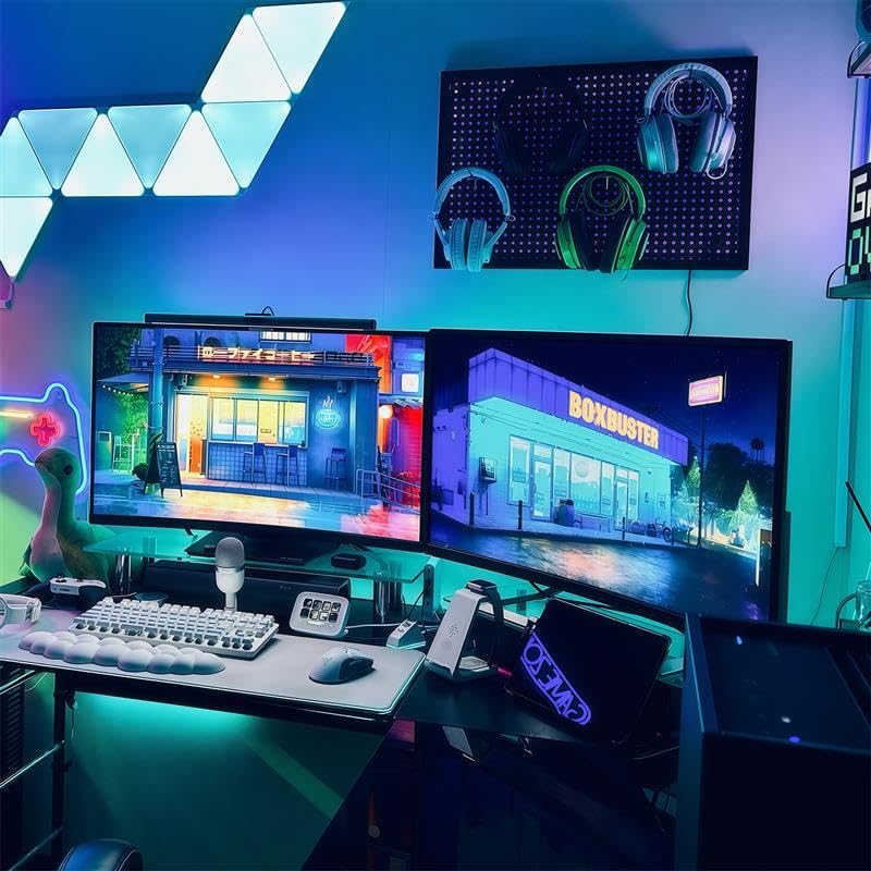 Kado Dual Gaming Monitor Setup - 2-Pack 24 180Hz 1Ms Curved 1500R 1920X1080, Amd Freesync Premium, Panoramic Gaming Multi-View S