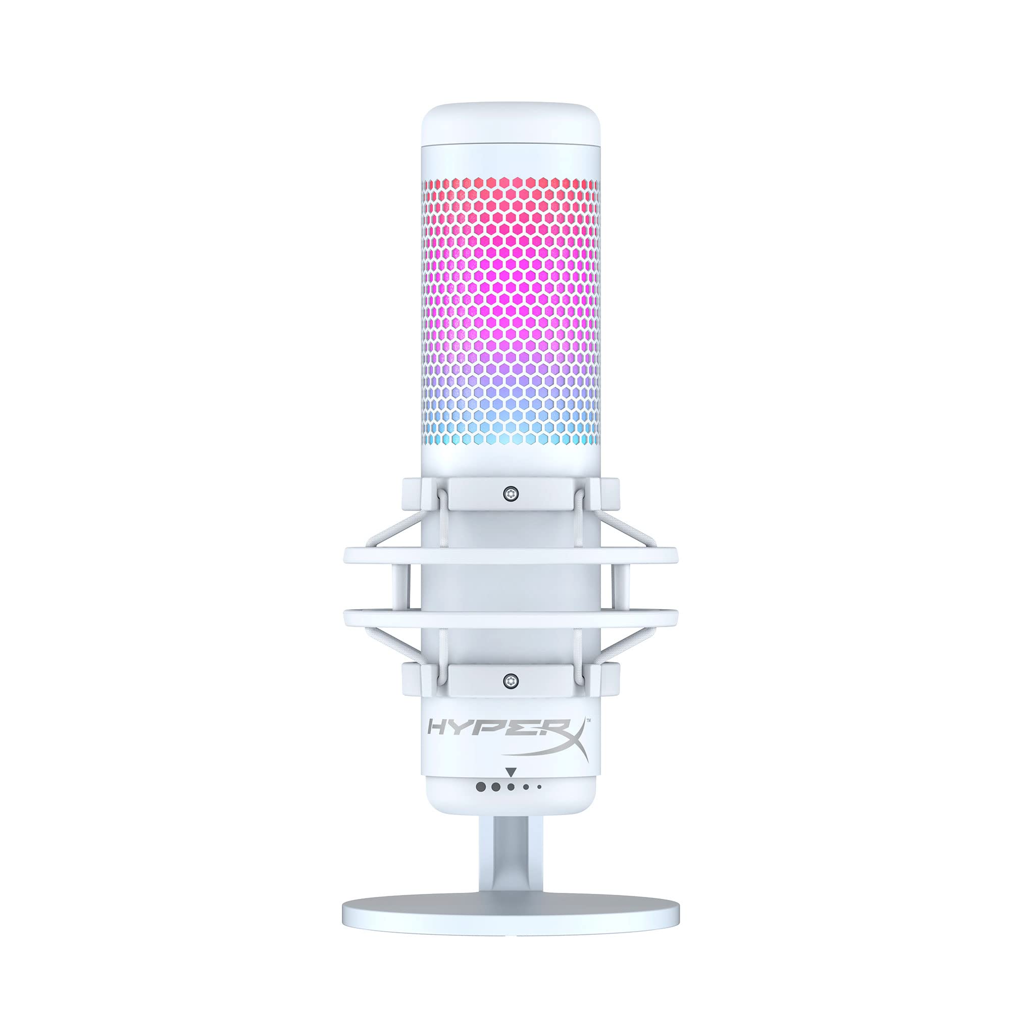 HyperX Quadcast S  RgB USB condenser Microphone for Pc, PS5, Mac, AntiVibration Shock Mount, 4 Polar Patterns, Pop Filter, gai