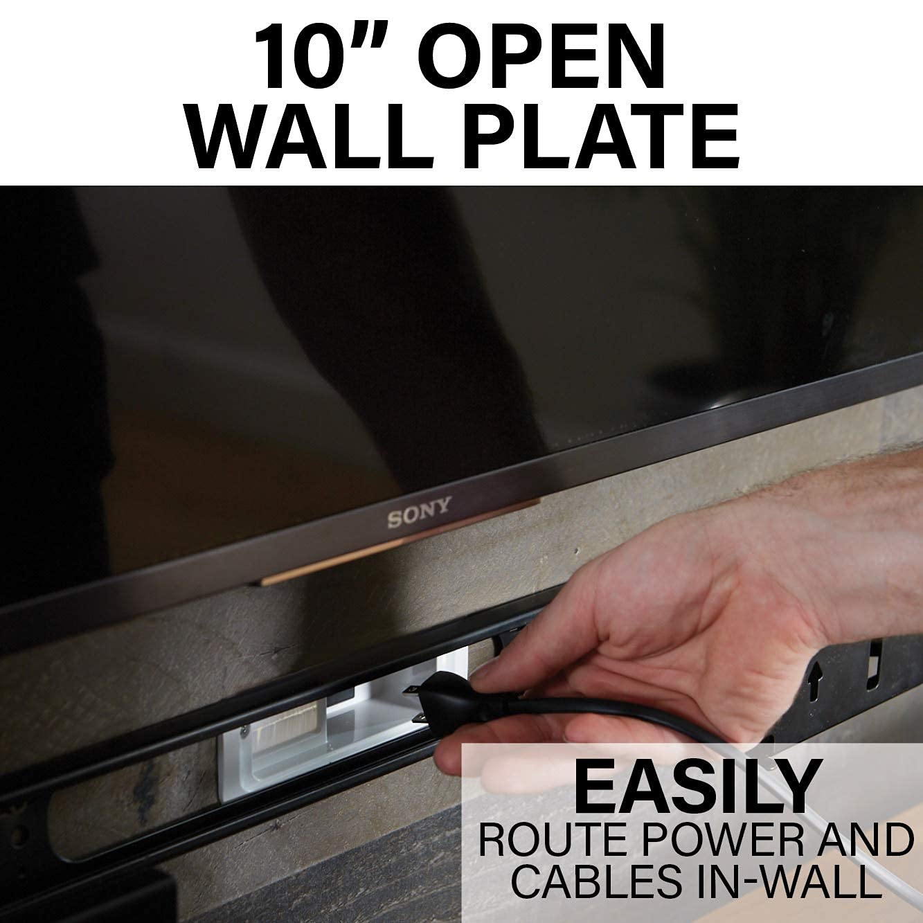 Sanus Extendable Soundbar Wall Mount Designed For Sonos Arc Sound Bar   Low Profile & Audio Enhancing Design  Ossawm1 W2