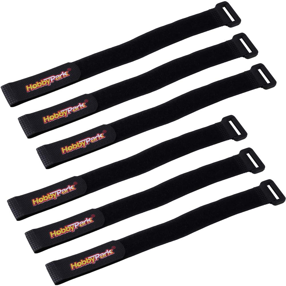 Hobbypark 20X300Mm Rc Battery Straps Cable Straps Reusable Fastening Staps Securing Straps Hook Loop Cinch Cable Ties Down Wraps
