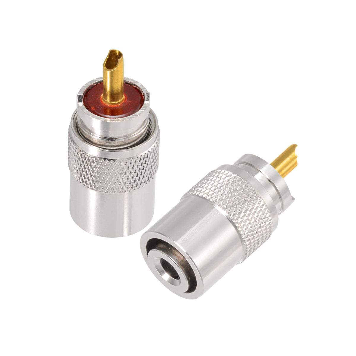 Superbat PL259 Coax Connectors PL-259 UHF Male Solder Cable Connector for RG58 RG8X LMR240 RG8 Coaxial Cable Ham Radio Antenna CB Antenna etc.2-Pack