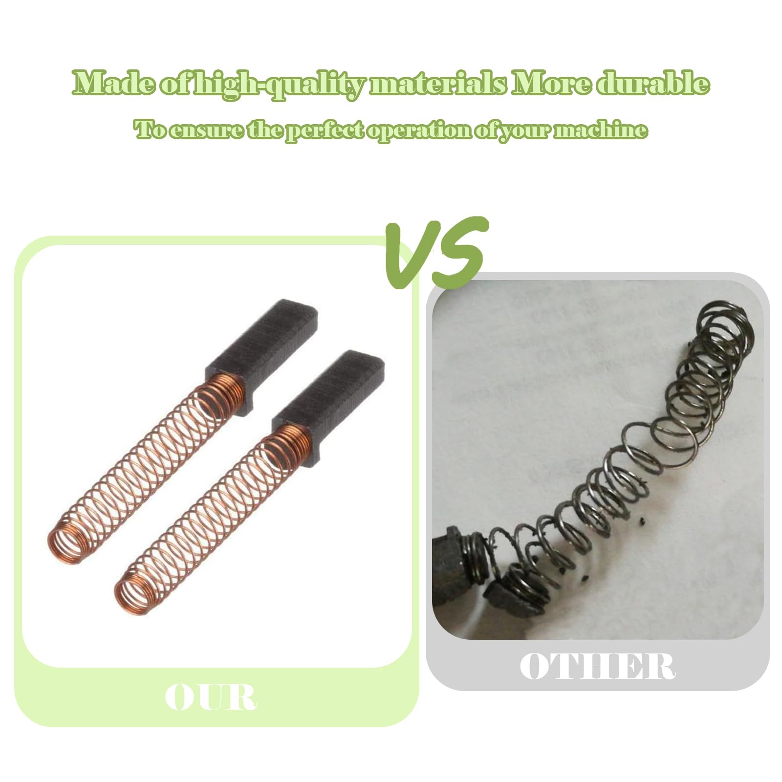 W10380496 W10260958 Carbon Motor Brush For Kitchenaid Mixer Wpw10380496Vp Ps3495098 (4 Pack)